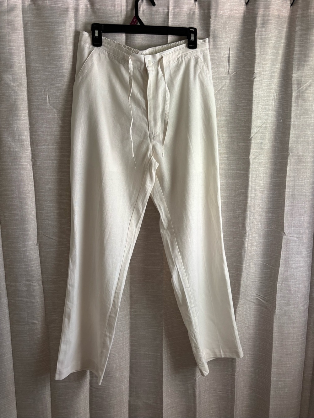 Cubavera Off-White Linen blend pants